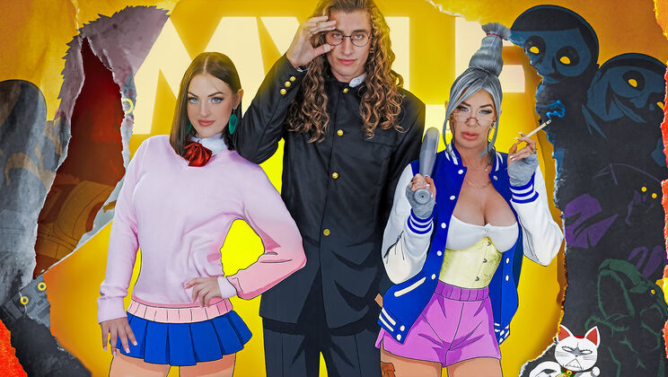 [BadMilfs] - Possessed Boyfriend’s Ghosts Get Rubbing and Pussy Licking Action! - Lolly Dames - Giovanni - Lucy Lotus