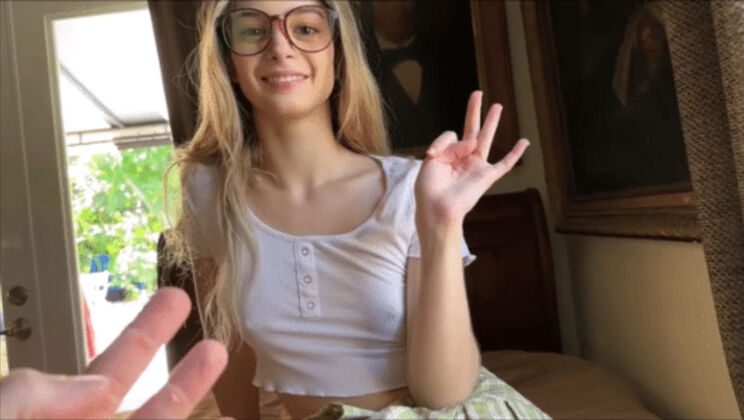 Stepsister's Tiny Blowjob Surprise