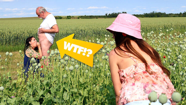 [GrandparentsX] - Mature and Young Outdoor Fuck Fest