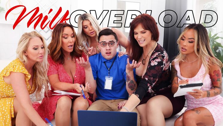 [MILFOverload] - Latina Curvy Beauty in Reverse Gangbang Fun - Syren De Mer - Alexis Malone - Juan Loco - Rachel Steele - Linda Lan - Taylor Wild