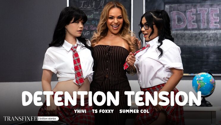 [Transfixed] - Schoolgirl Anal: Yhivi and TS Foxxy Doggystyle - Yhivi - TS Foxxy - Summer Col