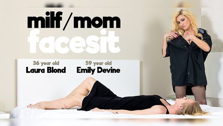 [Mature.nl] - MILF on MILF action: Laura and Emily's mature facesit fetish - Emily Devine - Laura Blond