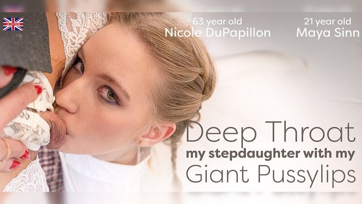 [Mature.nl] - Mature MILF lesbian deepthroats skinny stepdaughter with natural tits and big pussy - Nicole DuPapillon (EU) - Maya Sinn