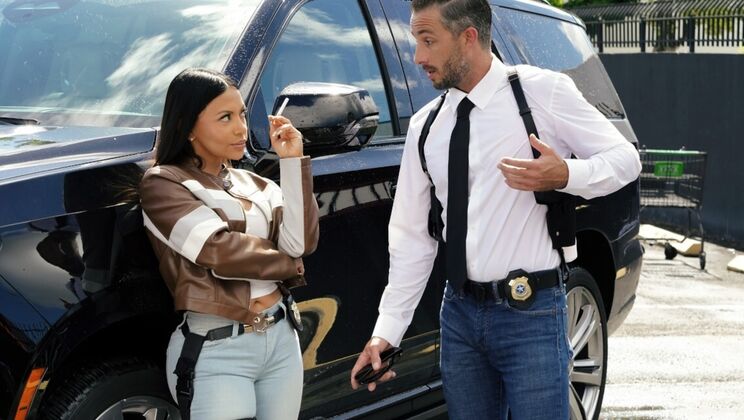 [DigitalPlayground] - Short Hair Brunette Takes Deep Throat and Standing Doggystyle - Lucas Frost - Brandy Salazar