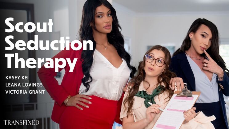 [Transfixed] - Kasey Kei & Leana Lovings Fuck in Glasses & High Heels - Kasey Kei - Leana Lovings - Victoria Grant
