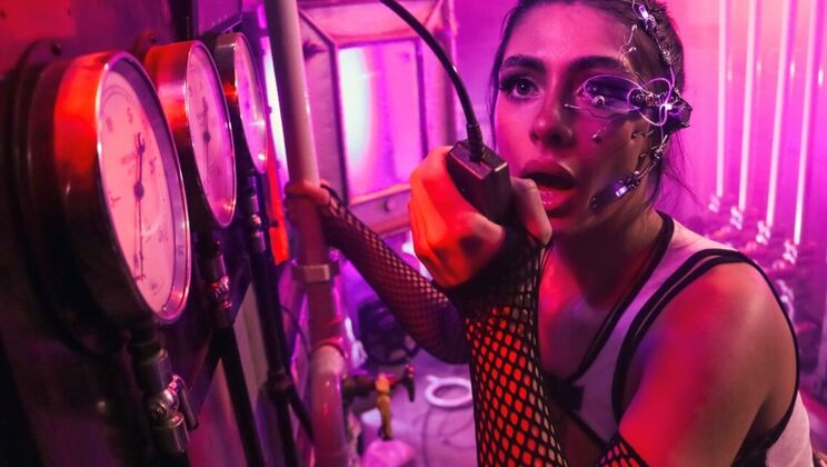 [DigitalPlayground] - POV Blowjob and Deepthroat from Natural Tits Ballerina in Space Junk 1