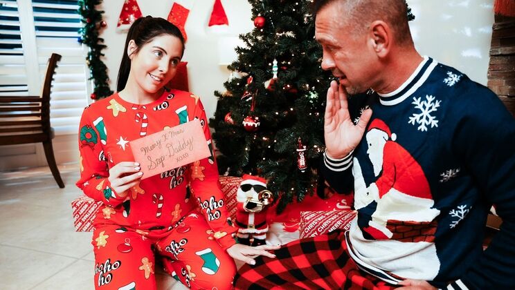 [MyPervyFamily] - Unwrap Theodora Day: Shaved Pussy and Natural Tits - Theodora Day - Peter Fitzwell