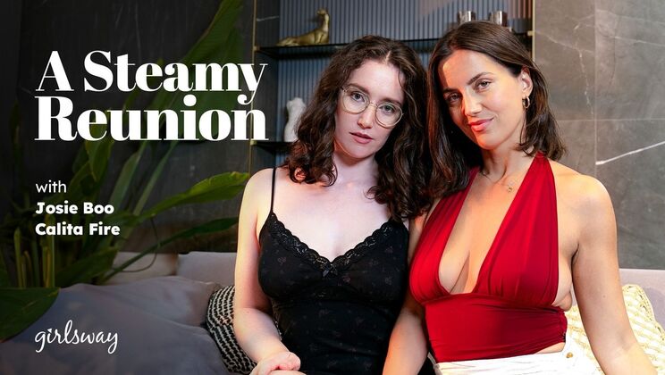 [Girlsway] - Calita Fire Josie Boo Lesbian Face Sitting on Hairy Pussy - Calita Fire - Josie Boo