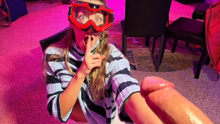 [Let'sPostIt] - Addison Vodka Gives a Handjob Then Rides Cowgirl