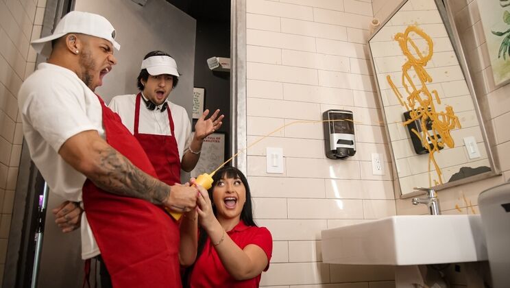 [RKPrime] - Latina's Doggystyle Fuck at the Pizza Place - Mike Ox - Aleksa Mink