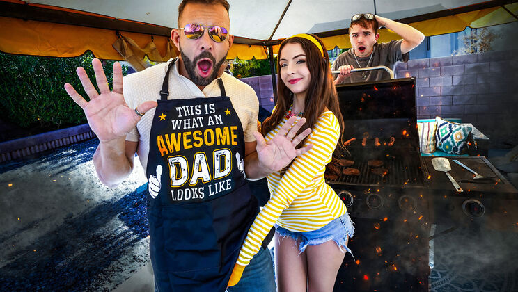 Obedient Petite Teen Takes Daddy's Rough Load