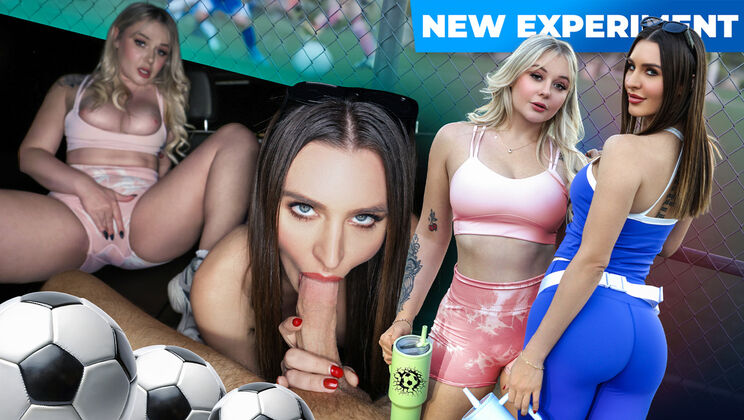 [ReptyleLabs] - Soccer Mom Threesome Blowjob Ends with Cum on Faces - Ella Reese - Joshua Lewis - Lucky Kay Love