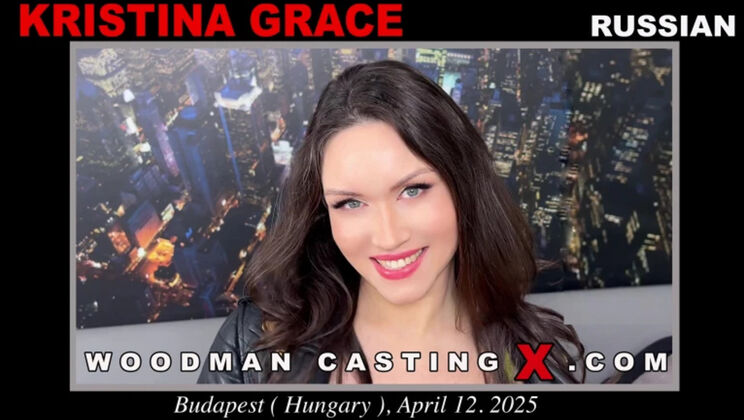 Sweet Kristina Grace Casting – Blowjob, Cumshot, and Deep Throat